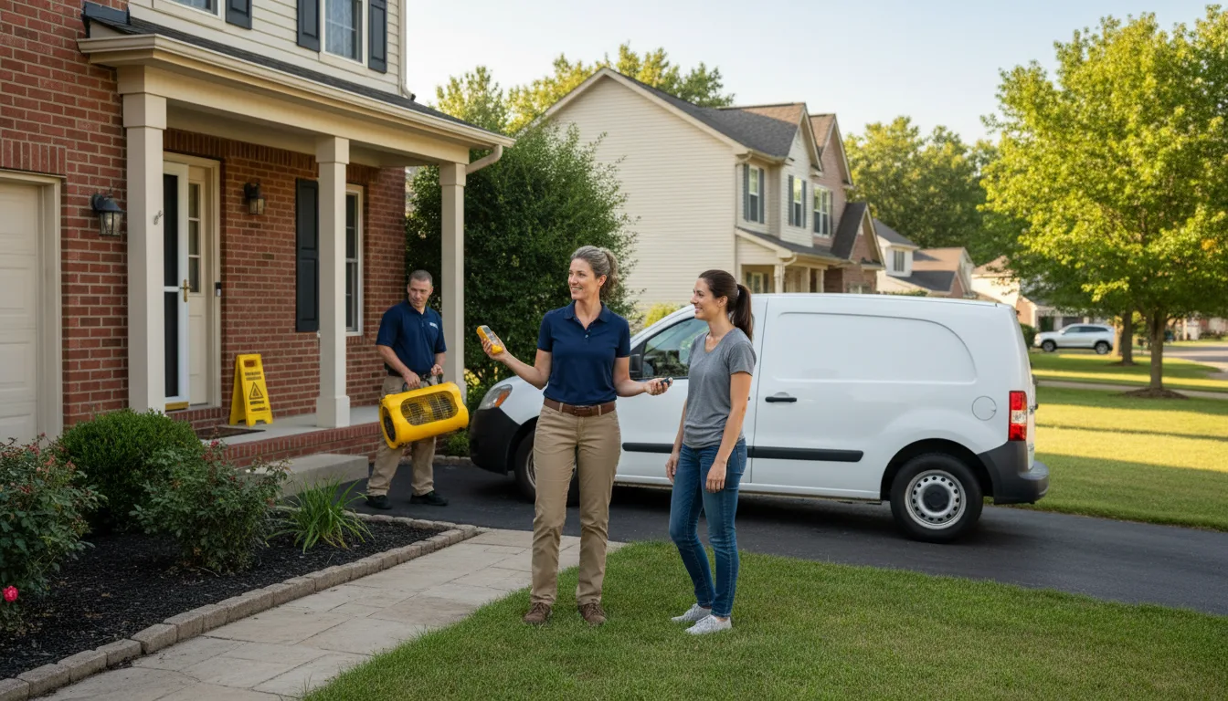 Residential water damage restoration in Shawsville, VA